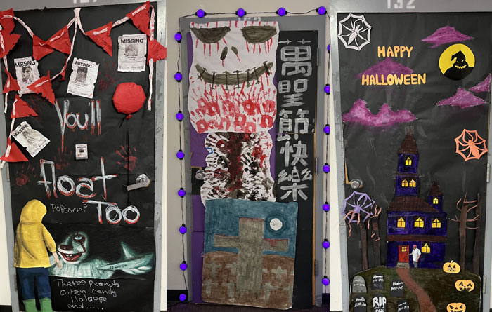 Tohono O'odham High School Halloween Door Decorating Contest